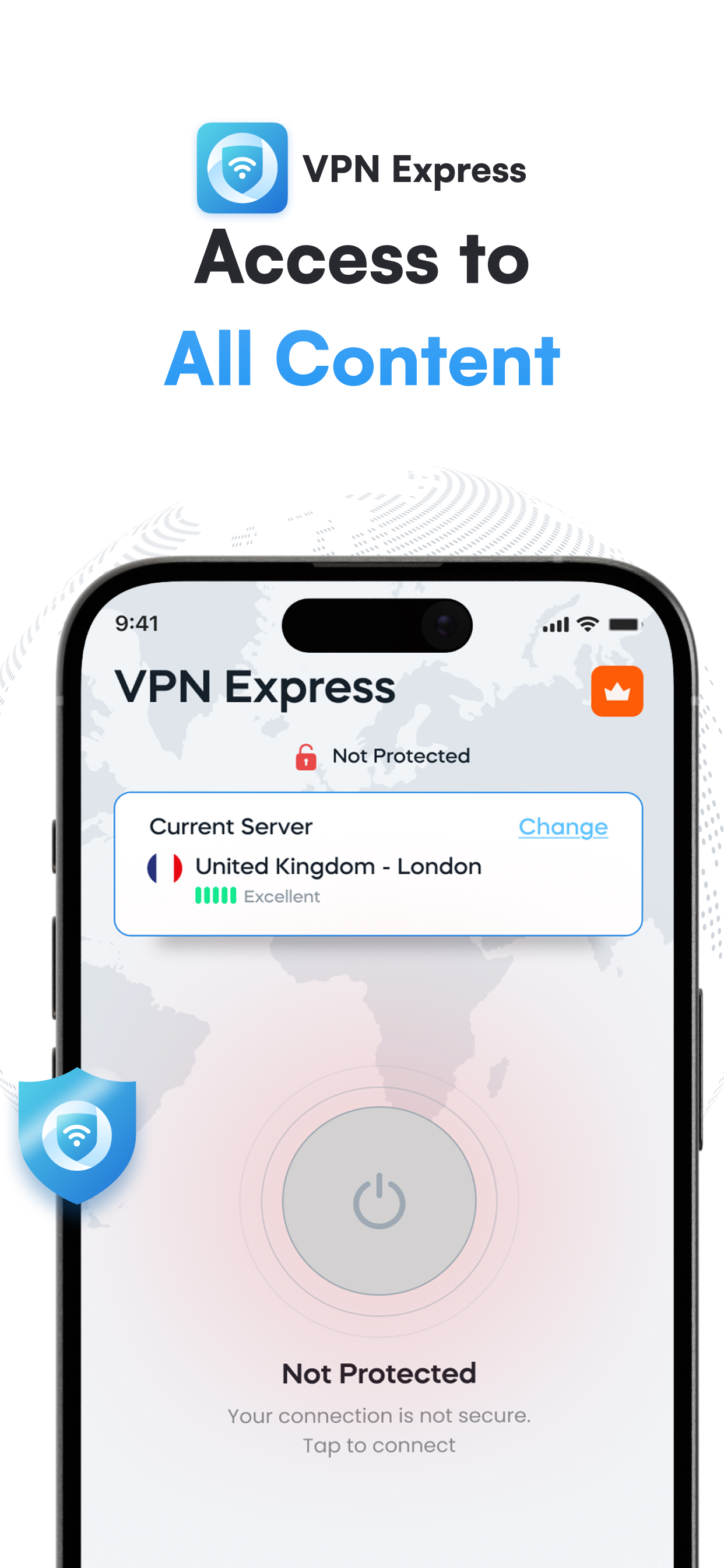 VPN Express iOS — Home